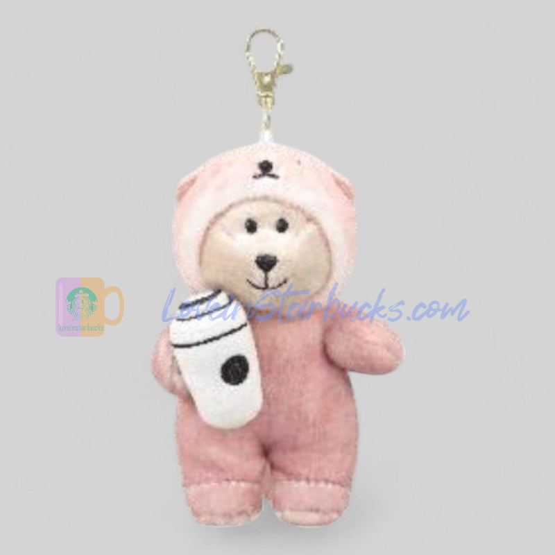 Starbucks Taiwan 2025 Valentine's Day Happy Bear Keychain Starbucks loveinstarbucks