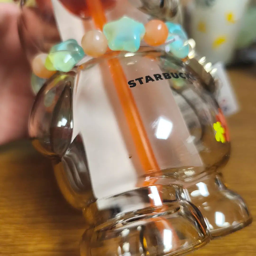 tiny flaw for MOLLY glass two Starbucks glasses