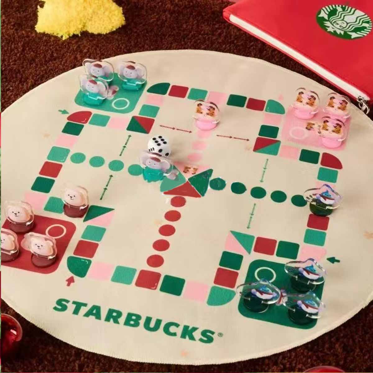 Starbucks China 2024 Christmas cute Winter Flying chess board Starbucks loveinstarbucks