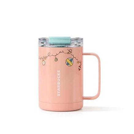 Starbucks China 2024 Christmas Cute Pet Series Double Spout Stainless Steel Cup 425ml Starbucks loveinstarbucks