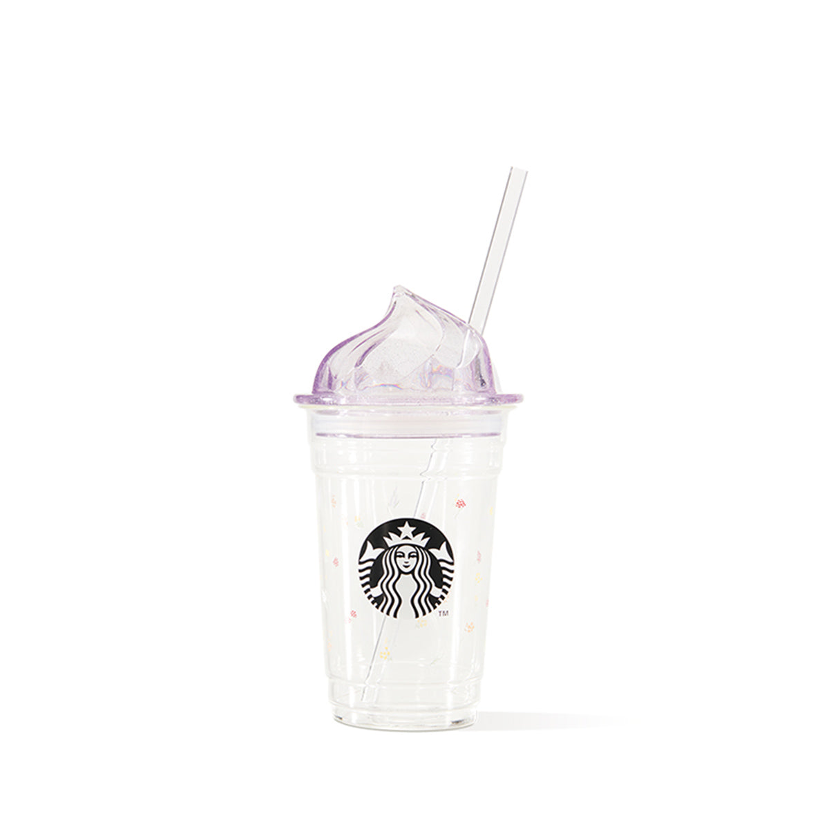 Starbucks China 2023 Summer wildflowers Ice Cream Glass Straw Cup 355ml Starbucks loveinstarbucks