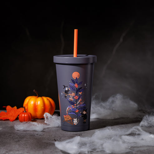 Starbucks HONG KONG Witchâs Halloween Party Collection COFFEE HARVEST WITH MAGIC STAINLESS STEEL COLD CUP 15OZ Starbucks loveinstarbucks