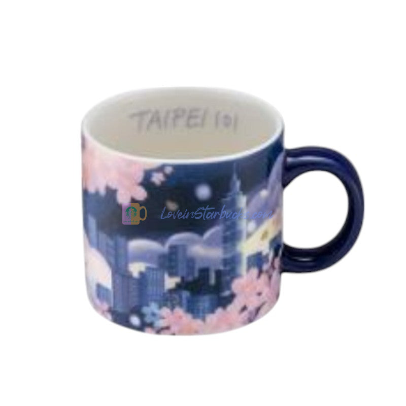 Starbucks Taiwan 2025 Sakura series Night Sakura Ceramic Mug 89ml
