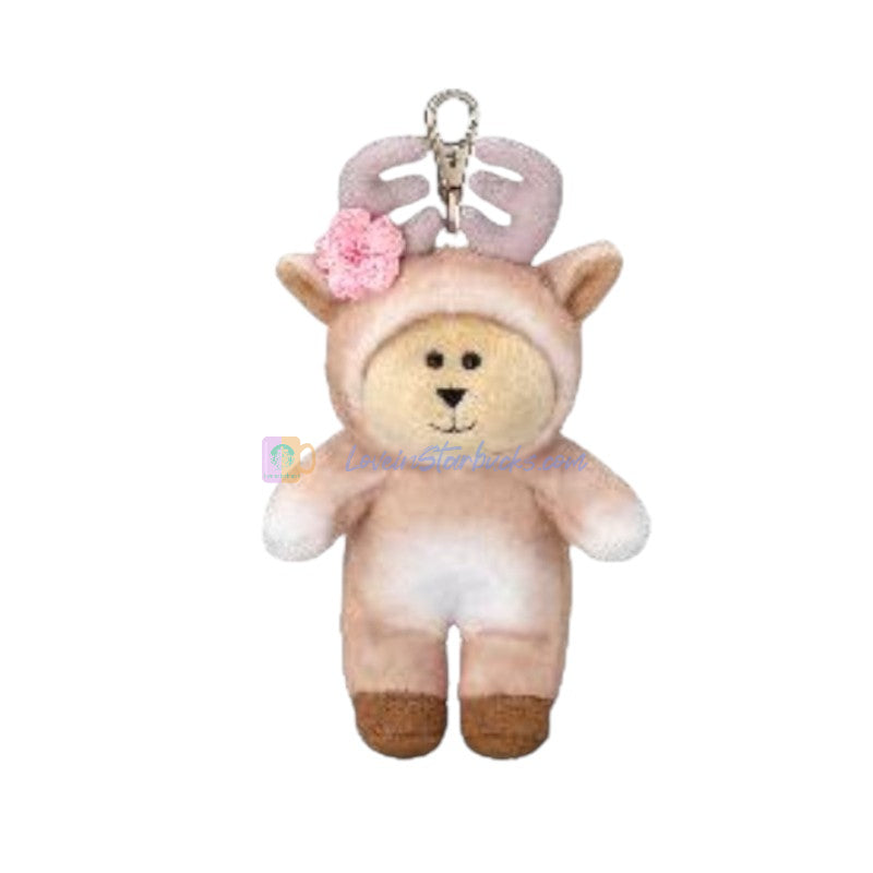 Starbucks Taiwan 2025 Sakura series Sakura deer keychain