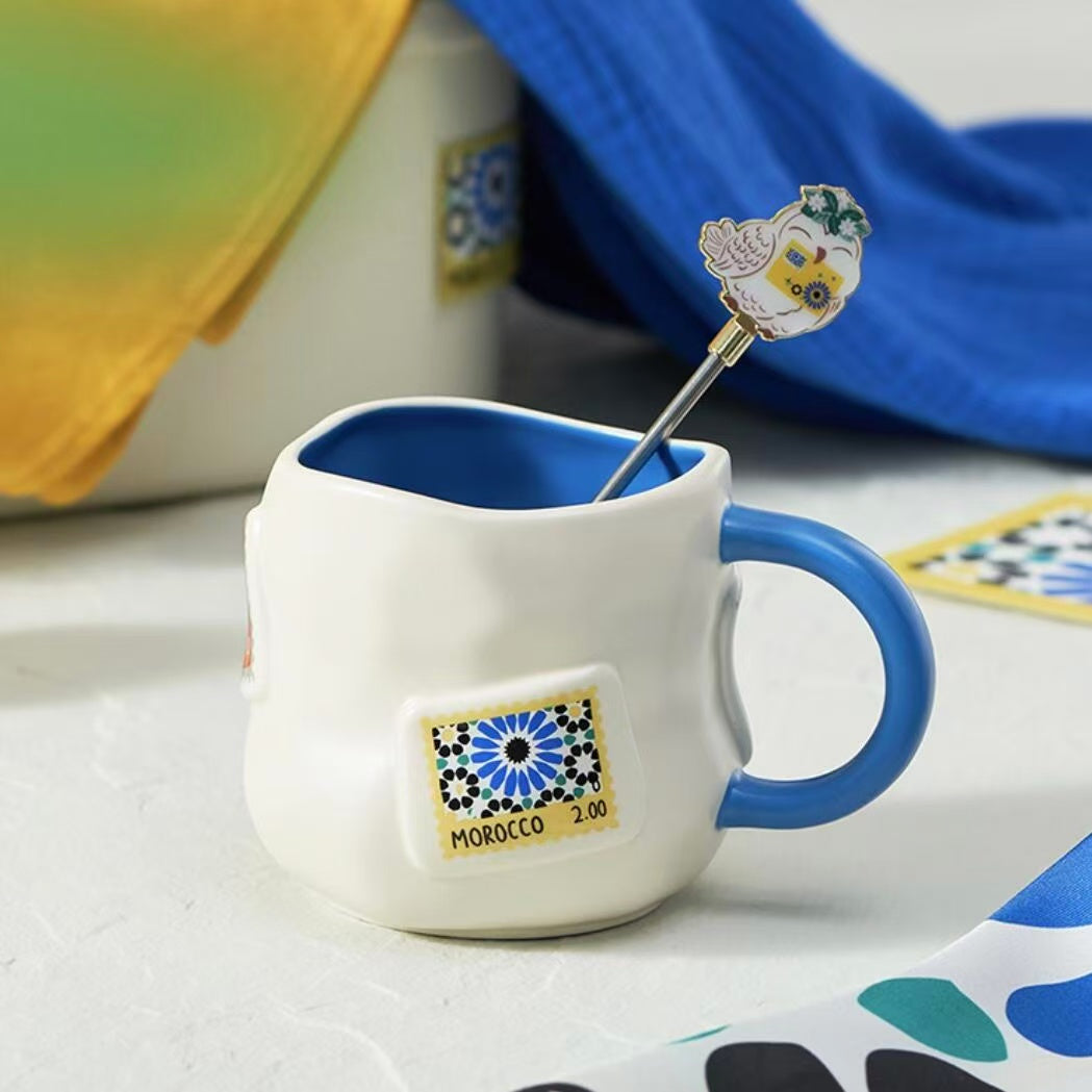 Starbucks China 2025 Holiday Sea Breeze series Mug 420ml with stir bar