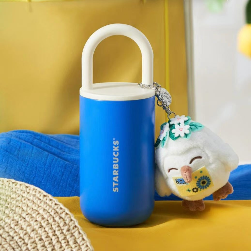 Starbucks China 2025 Holiday Sea Breeze series stainless steel thermos with pendant 400ml