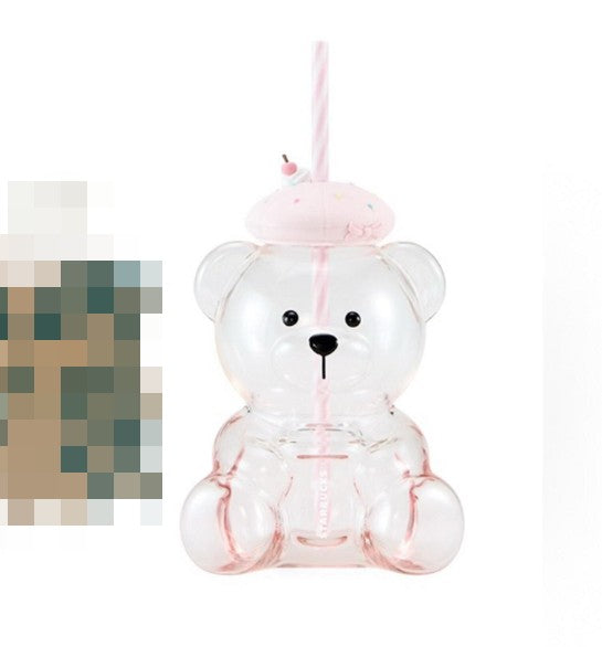 Starbucks China Summer 2026 Dessert Party Series Pink Bearista Bear Glass Cup