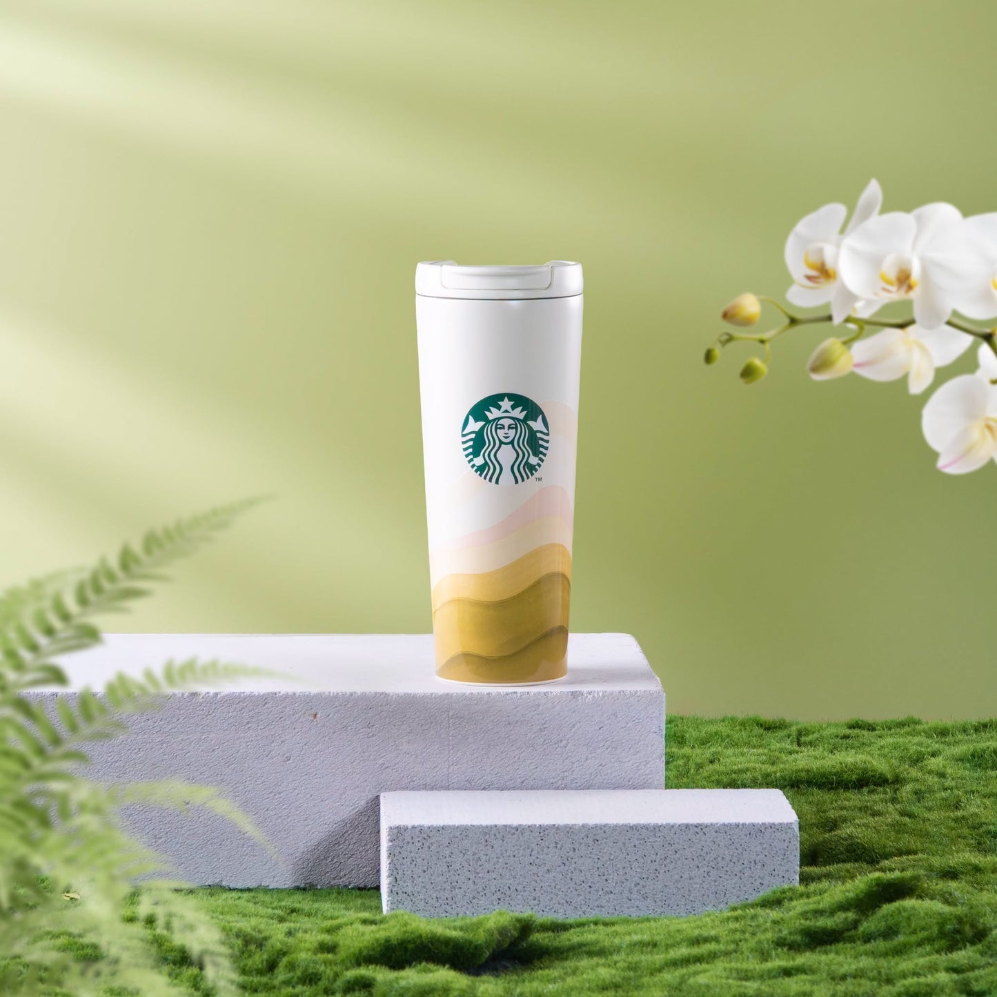 Starbucks Vietnam 2026 TROPICAL WHIMSY series White Stainless Steel Cup