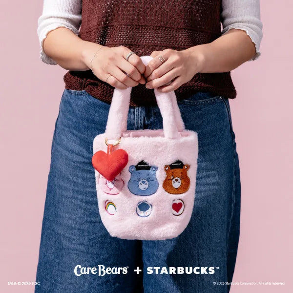 Starbucks 2026 Care Bears Co-Branded Series Pink Small Tote Bag