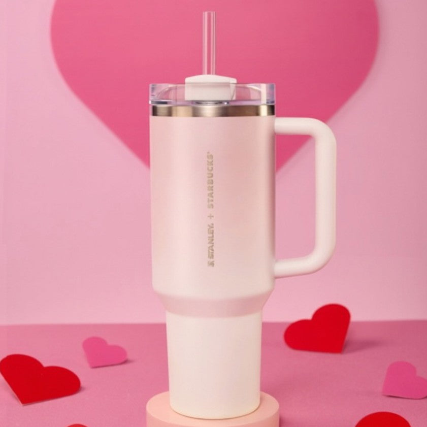pre-order Starbucks China 2026 Pupu Duck Valentine's Day series STANLEY collaboration stainless steel cup 1183ml 40oz
