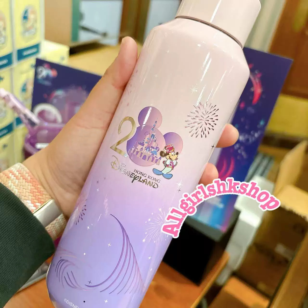 Starbucks Hong Kong 2026 Disneyland Collaboration Series Stainless Steel Thermos Cup 20oz
