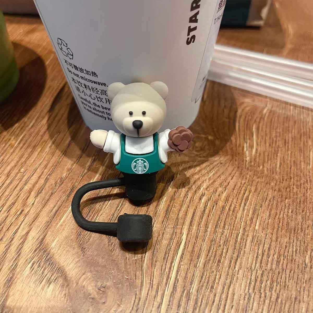Not Starbucks product, Mooncake bear Topper, ONLY topper ,DONOT include Straw , DONOT sell alone loveinstarbucks loveinstarbucks