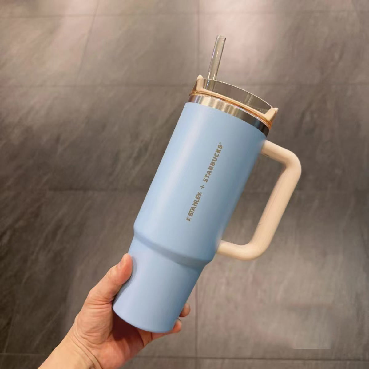 Starbucks Taiwan 2024 Alpaca series Stanley blue Stainless steel cup 30oz  Starbucks loveinstarbucks