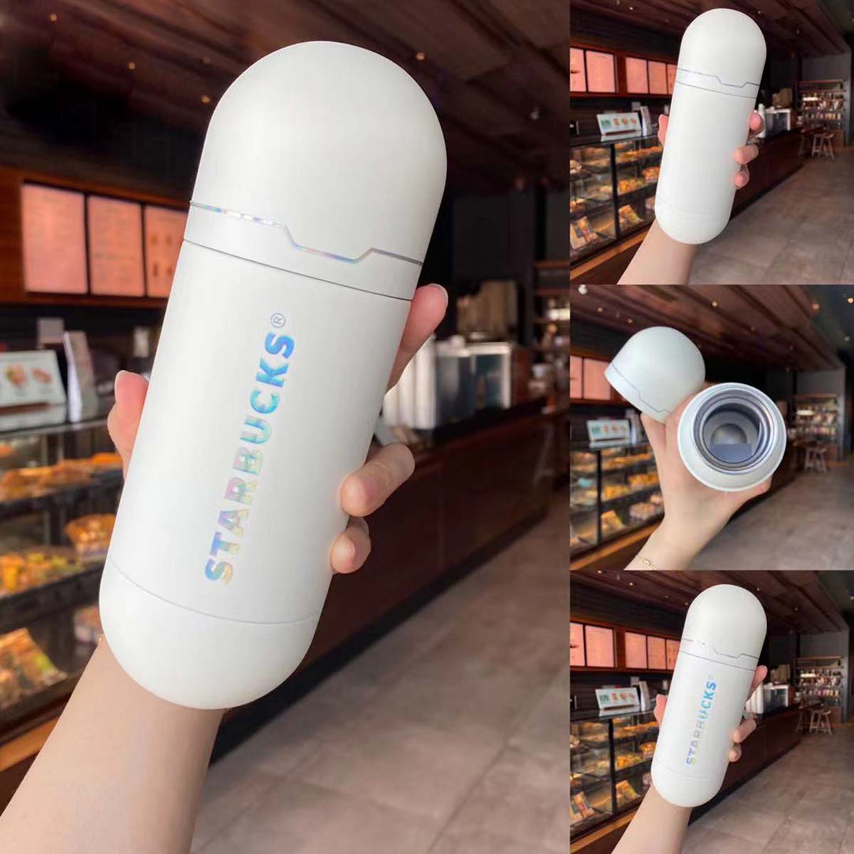 Starbucks China 2021 Environmentalism Laser capsule thermos cup 420ml Starbucks loveinstarbucks