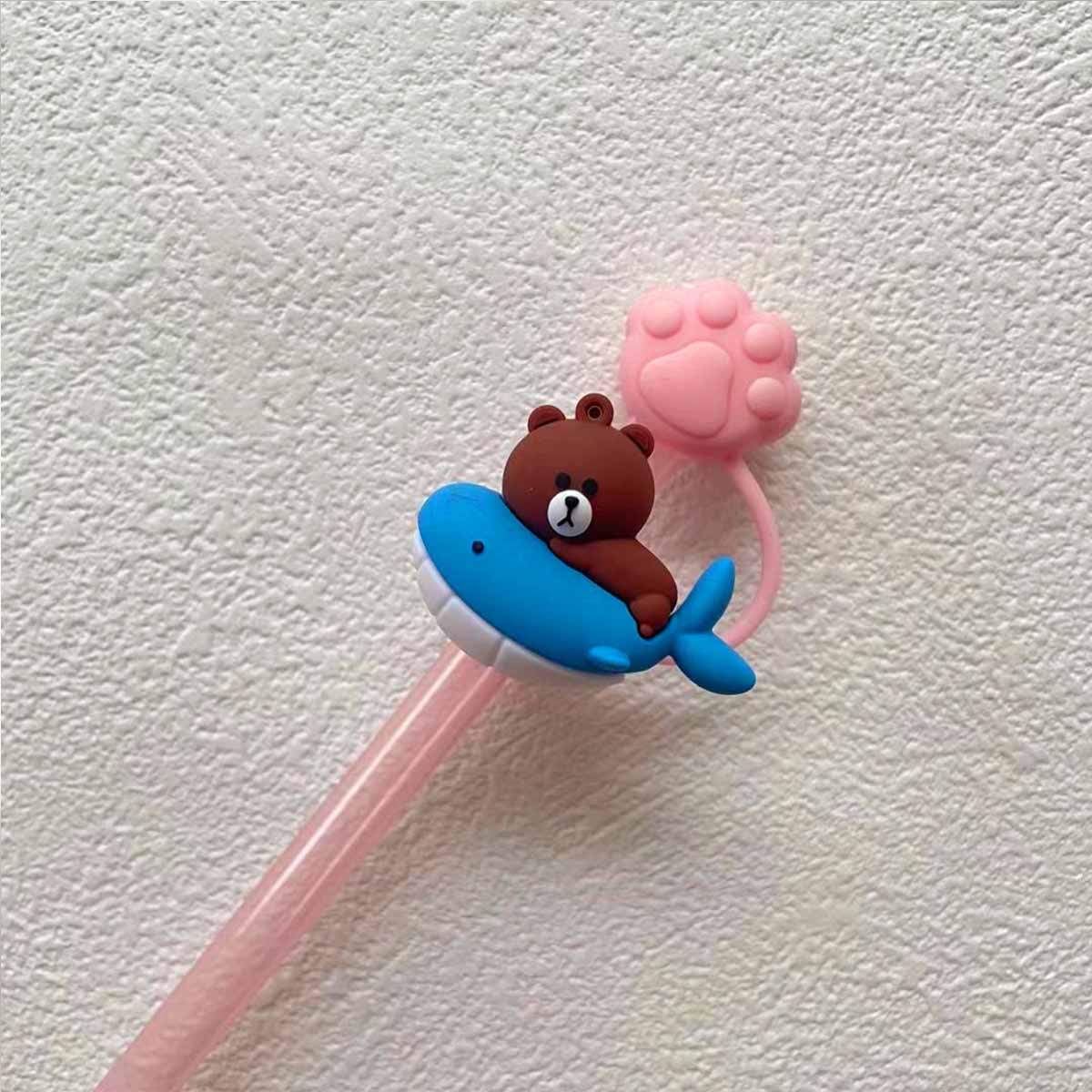 Not Starbucks product, Cat Claw Brown Bear Topper,ONLY topper ,DONOT include Straw , DONOT sell alone 18# loveinstarbucks loveinstarbucks