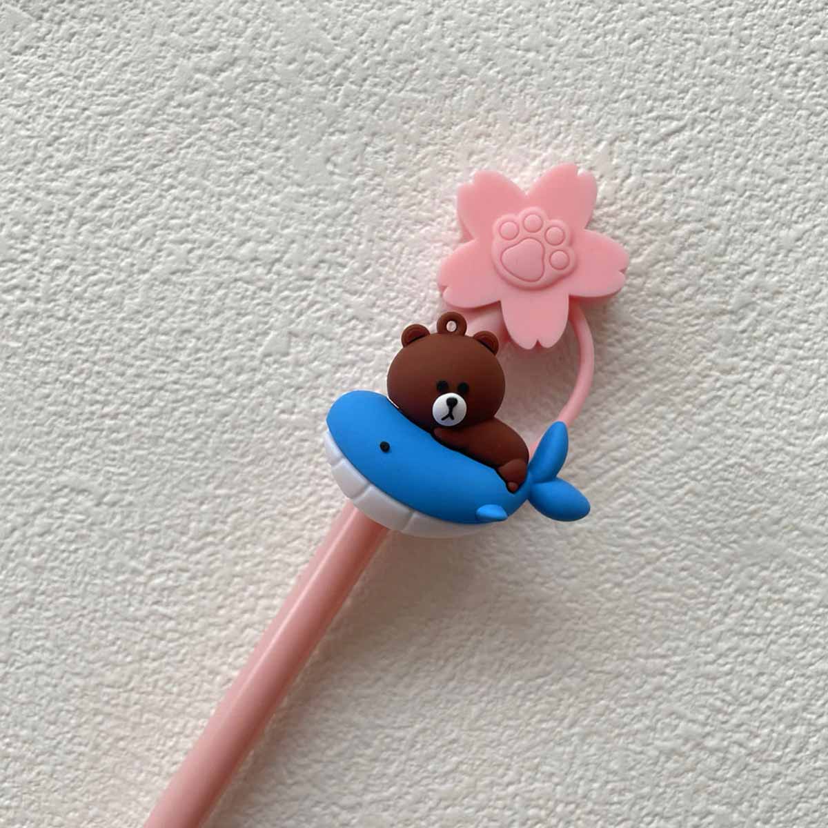 Not Starbucks product, sakura Brown Bear Topper, ONLY topper ,DONOT include Straw , DONOT sell alone 6# loveinstarbucks loveinstarbucks