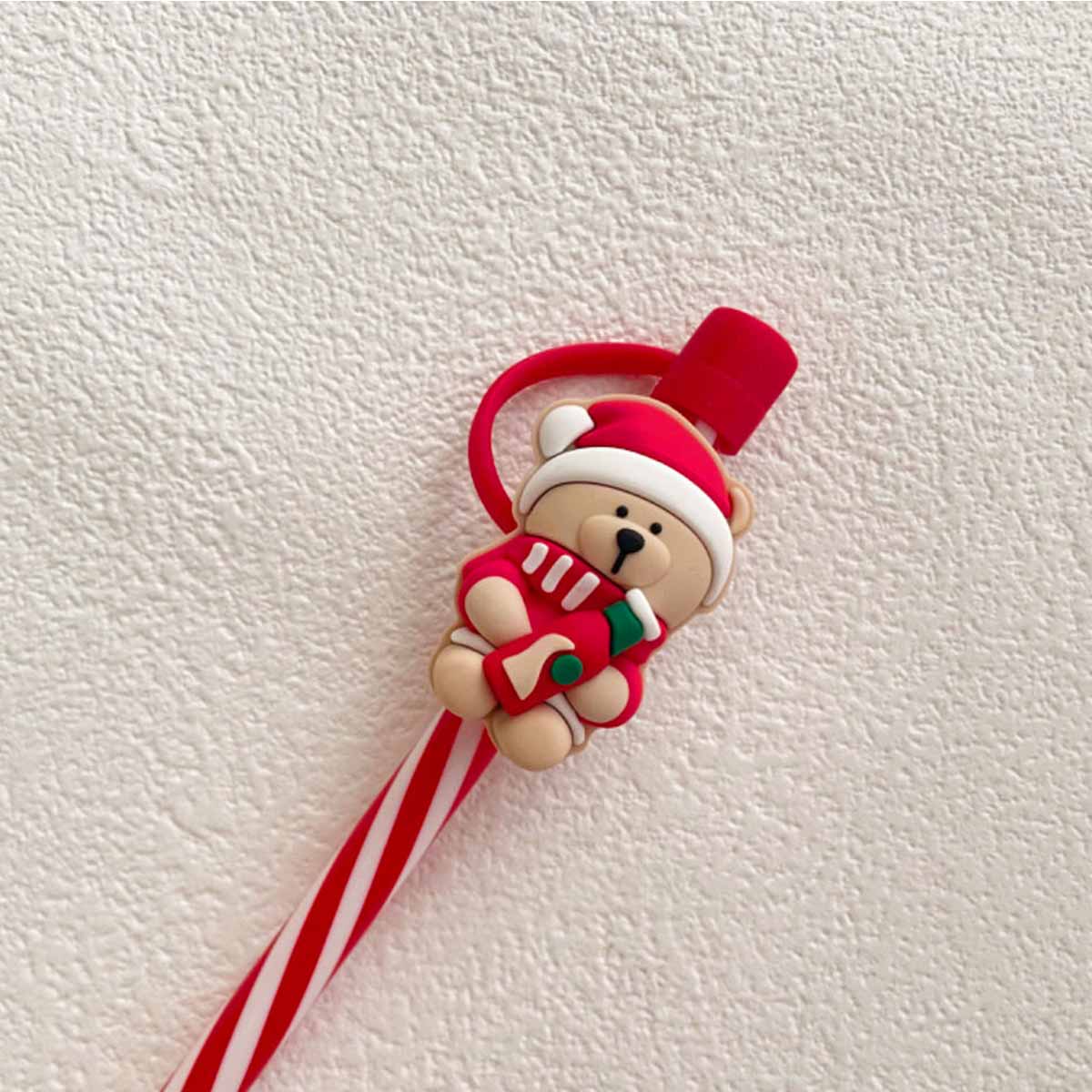 Not Starbucks product, Red Christmas Bear Topper, ONLY topper ,DONOT include Straw , DONOT sell alone loveinstarbucks loveinstarbucks