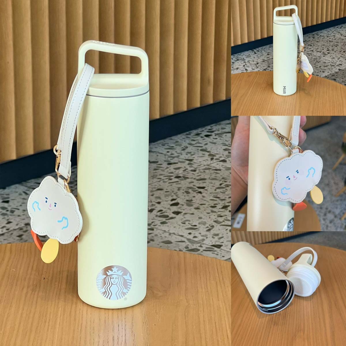 Starbucks China 2024 Summer Shine Rain Series Stainless steel cup with ornament Starbucks loveinstarbucks