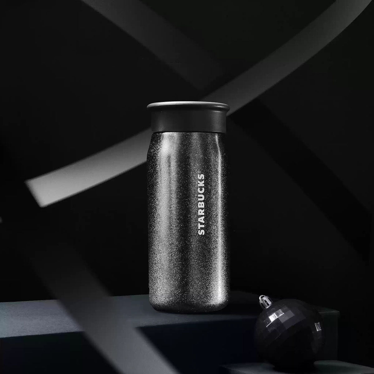 Starbucks Asia 2024 Christmas Sparkling Black and Grey series stainless  steel cup 355ml Starbucks loveinstarbucks