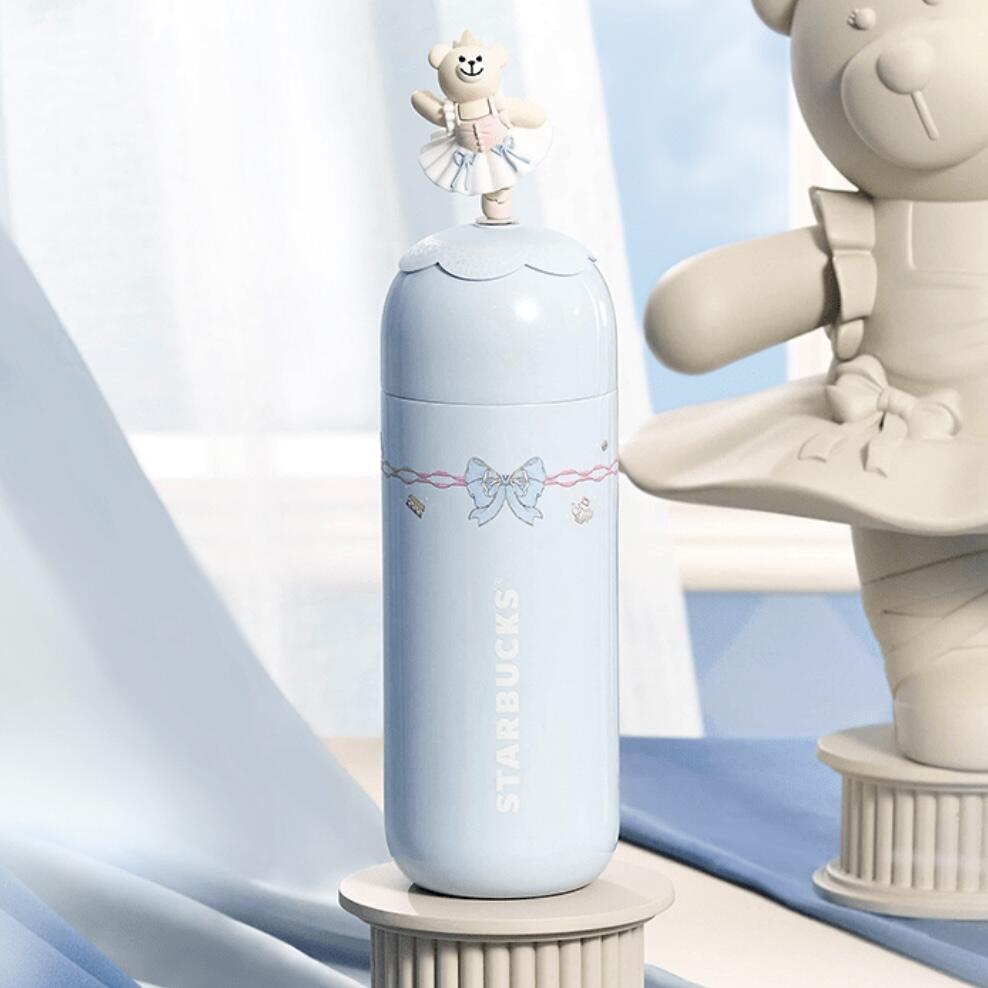 Starbucks China 2024 Princess Afternoon Tea Series Blue stainless steel insulated cup 360ml Starbucks loveinstarbucks