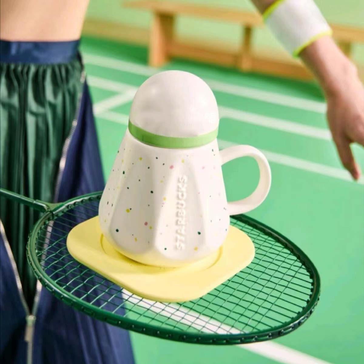 Starbucks China 2024 Badminton Series mug plate set 414ml Starbucks loveinstarbucks