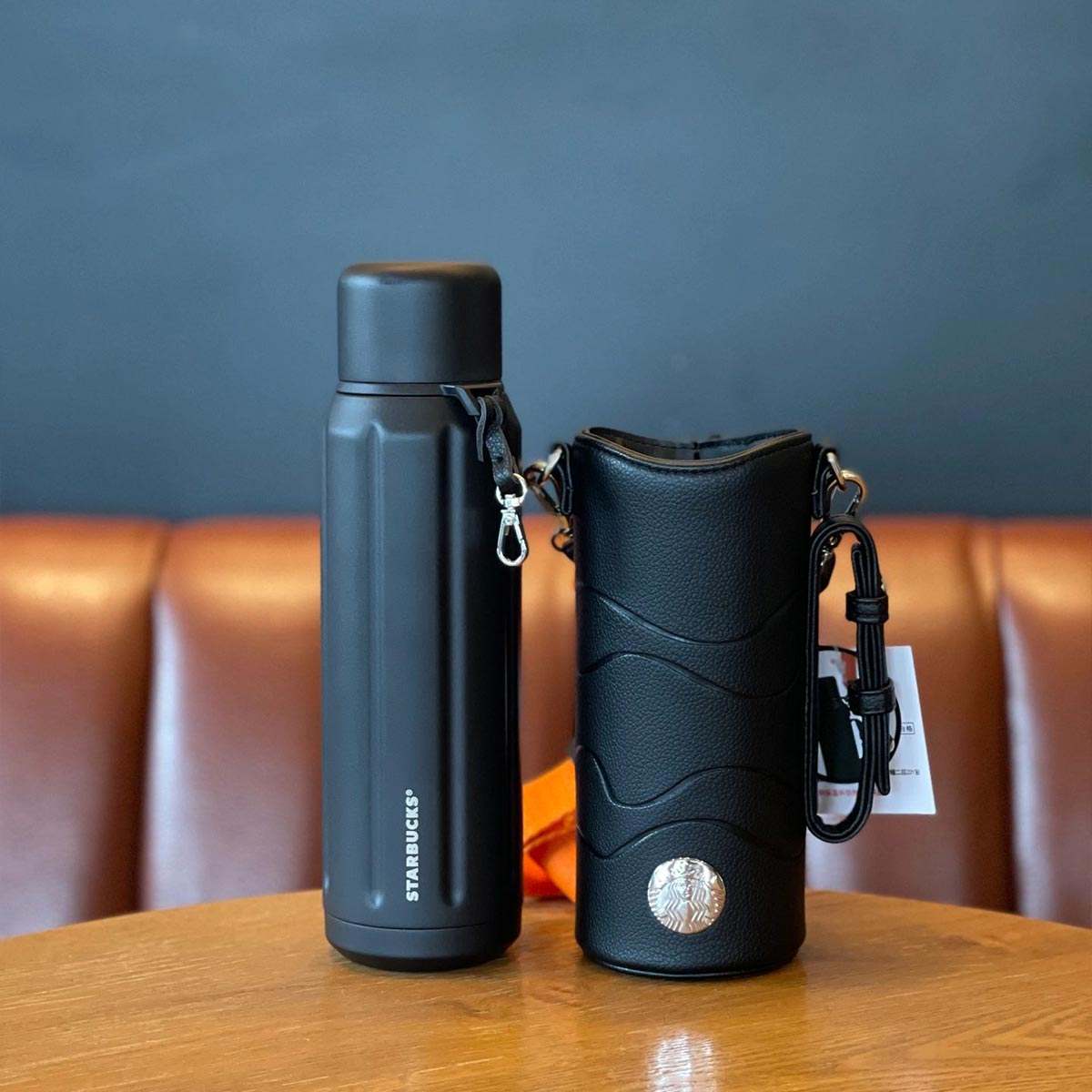 Starbucks China 2023 Halloween Cool Black series Stainless steel insulated cup with cup cover 590ml Starbucks loveinstarbucks