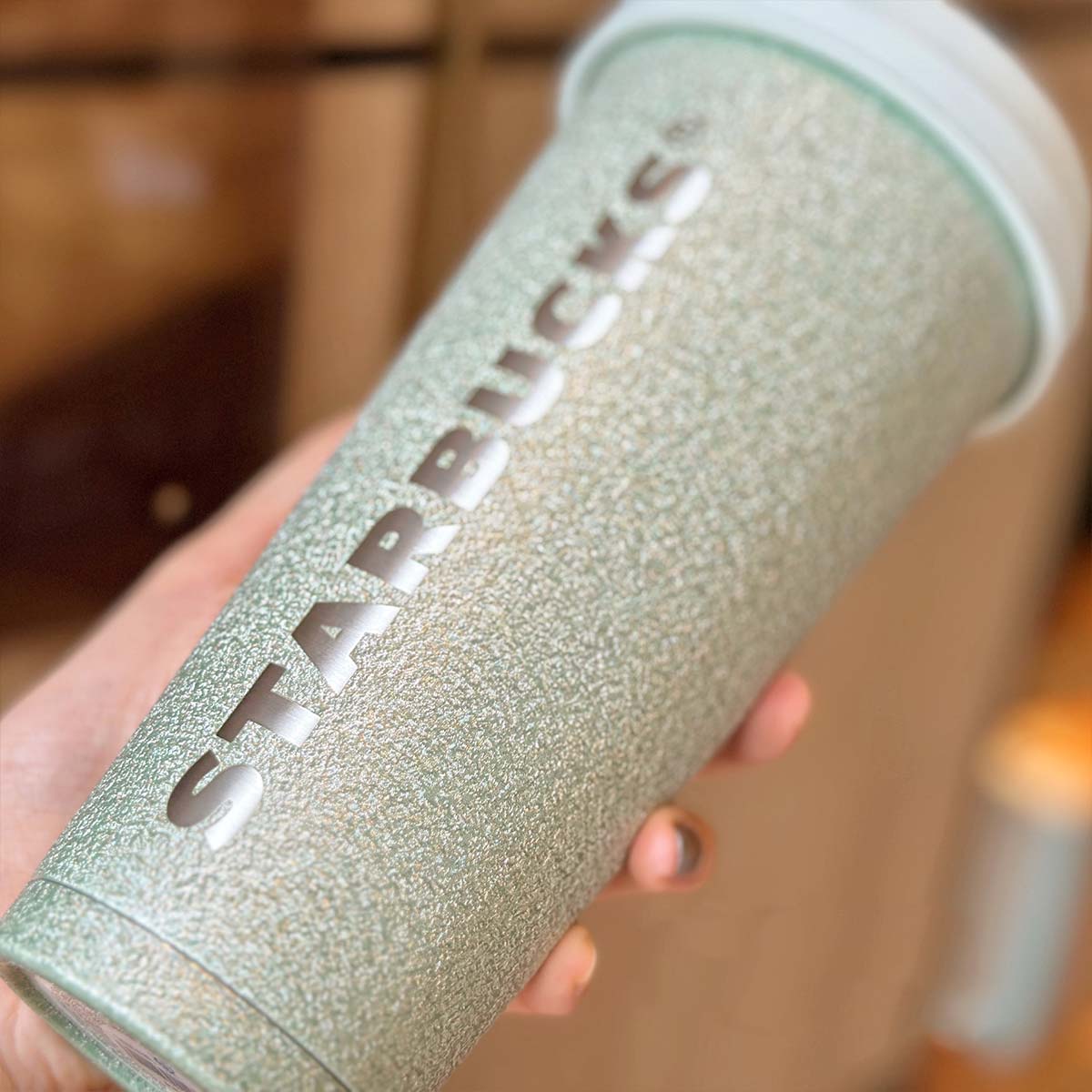 Starbucks China 2023 Fresh Mint Green Stainless Steel Accompanying Cup 500ml Starbucks loveinstarbucks