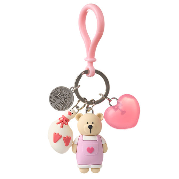 Starbucks Taiwan 2026 Valentine's Day series Bear Manager Duck Keychai