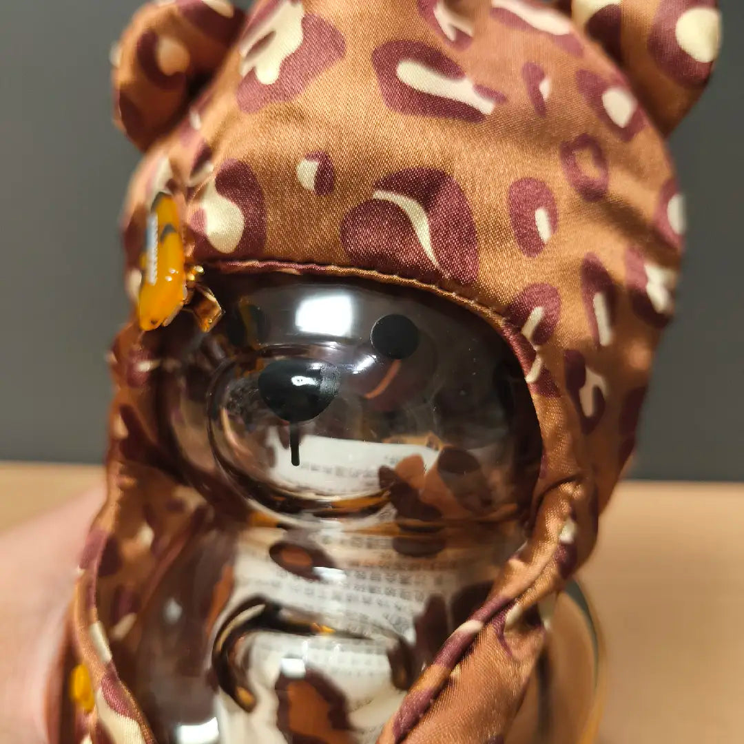 Defective Starbucks Coffee Brown Leopard Print Glass Cup