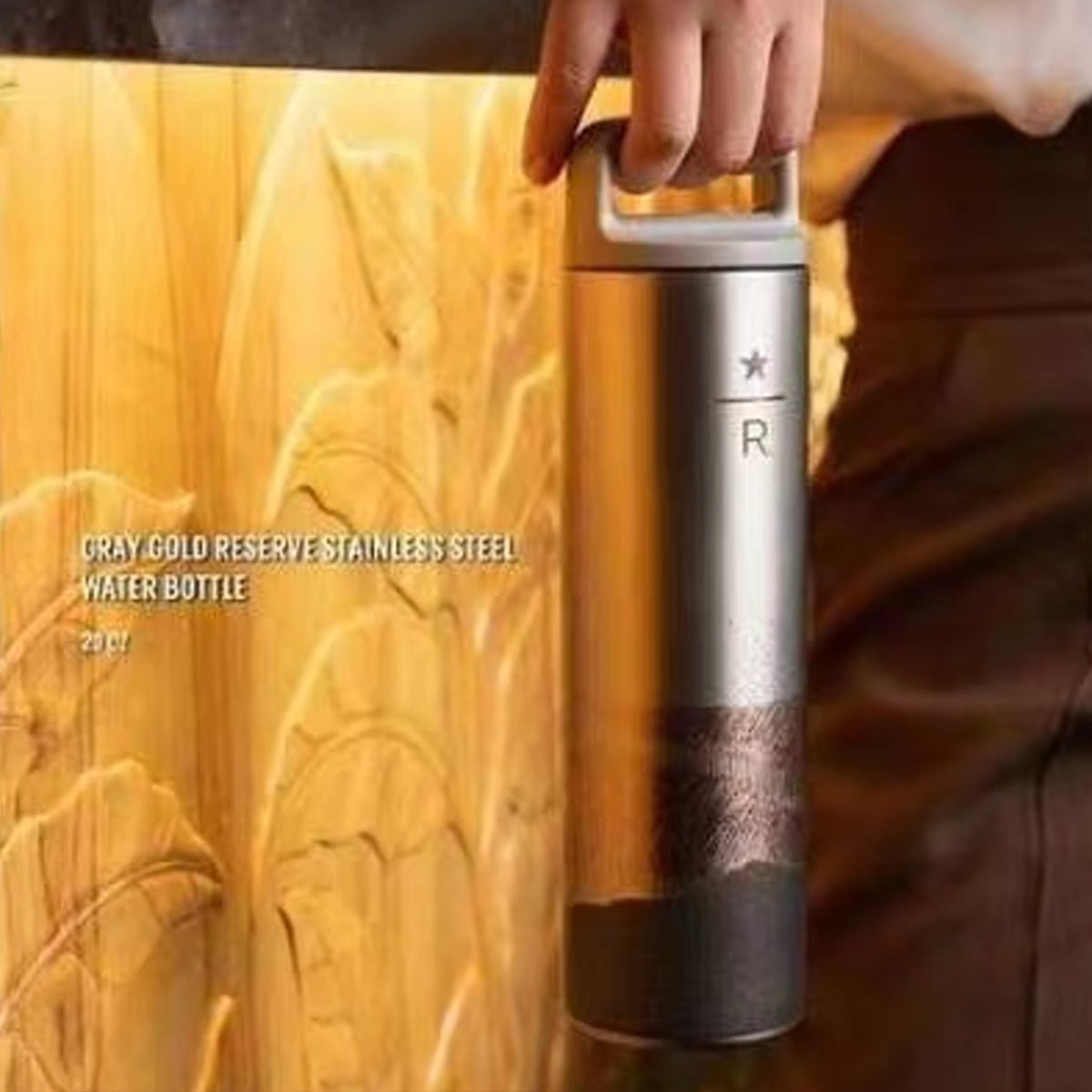 Taiwan 2023 Classic Collection Gray gold reserve stainless steel water bottle 20oz Starbucks loveinstarbucks