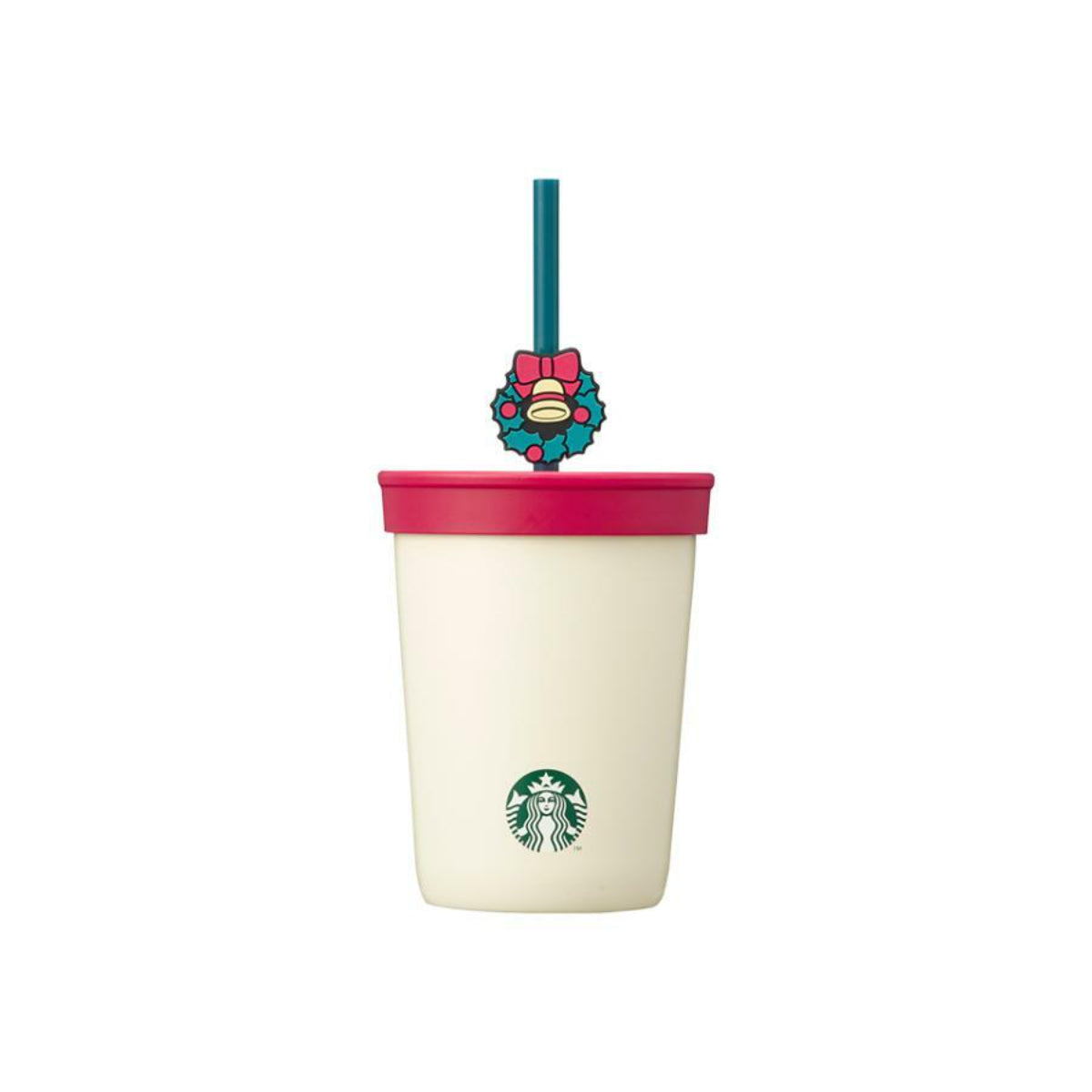 Starbucks Korea 2023 Christmas 2nd series- 20# White straw cup loveinstarbucks loveinstarbucks