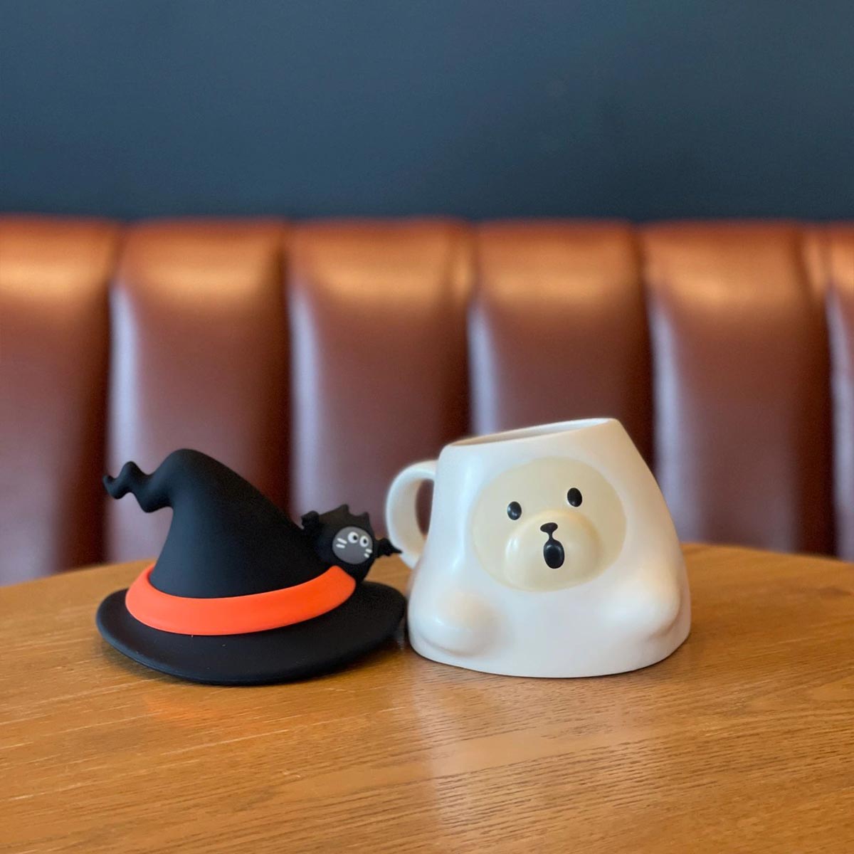 Starbucks China 2023 Halloween Cool Black series Cross dressing bear store manager ceramic mug 400ml Starbucks loveinstarbucks