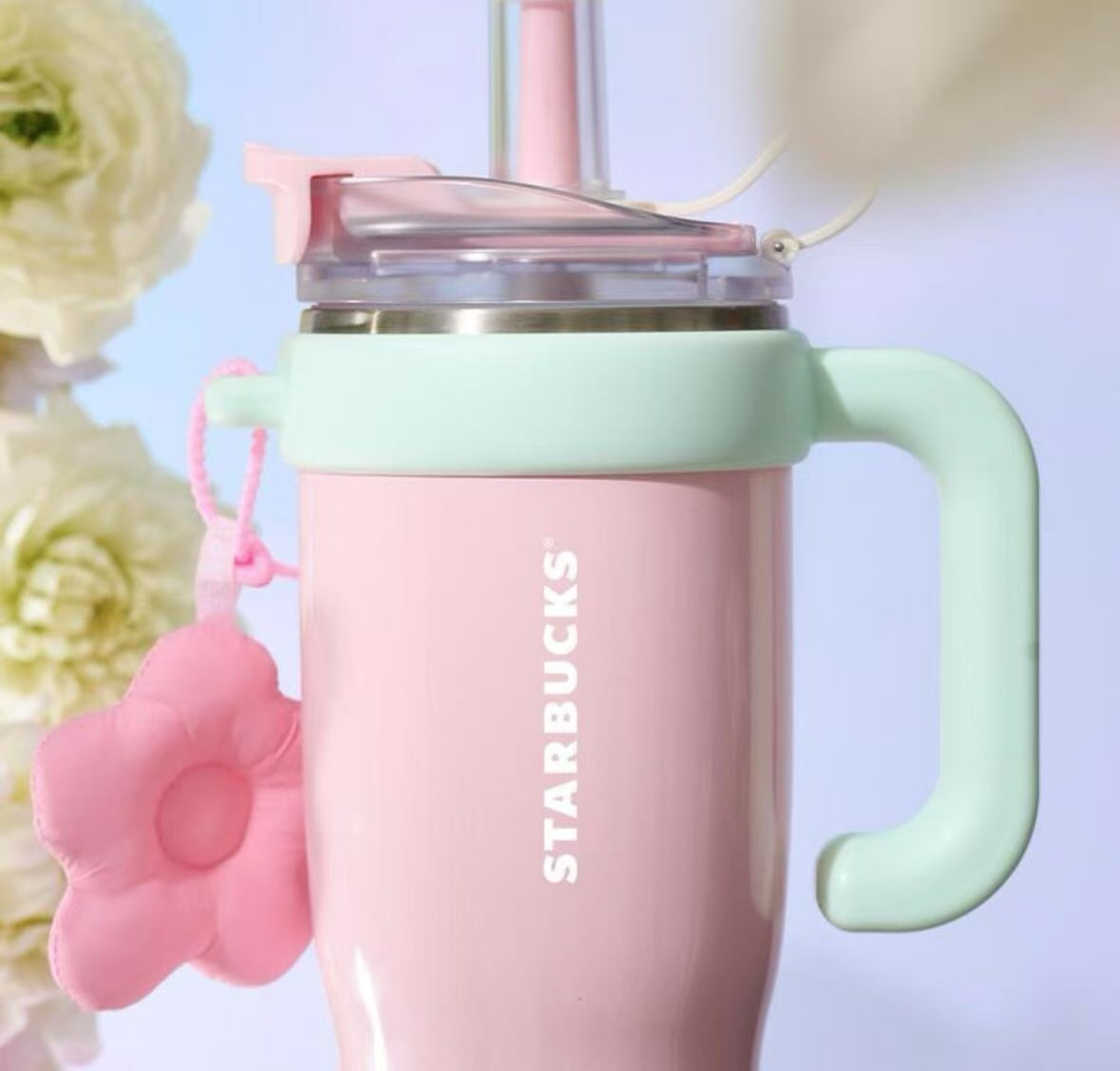 Starbucks China 2025 spring FAFA Stainless steel cup 1280ml 43oz