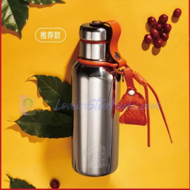 Starbucks China 2026 Year of the Horse series Mirror Stainless Steel Handle Thermos Cup 500ml 17.6oz