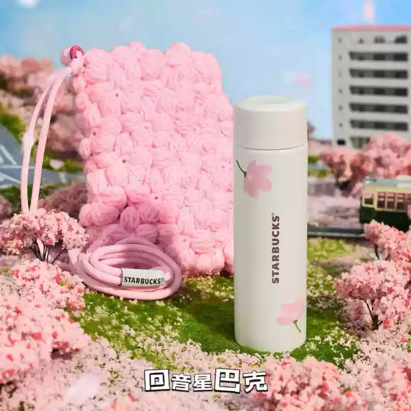 Starbucks China 2025 Sakura Series stainless steel insulation cup with a velvet bag 150ml 5.28oz