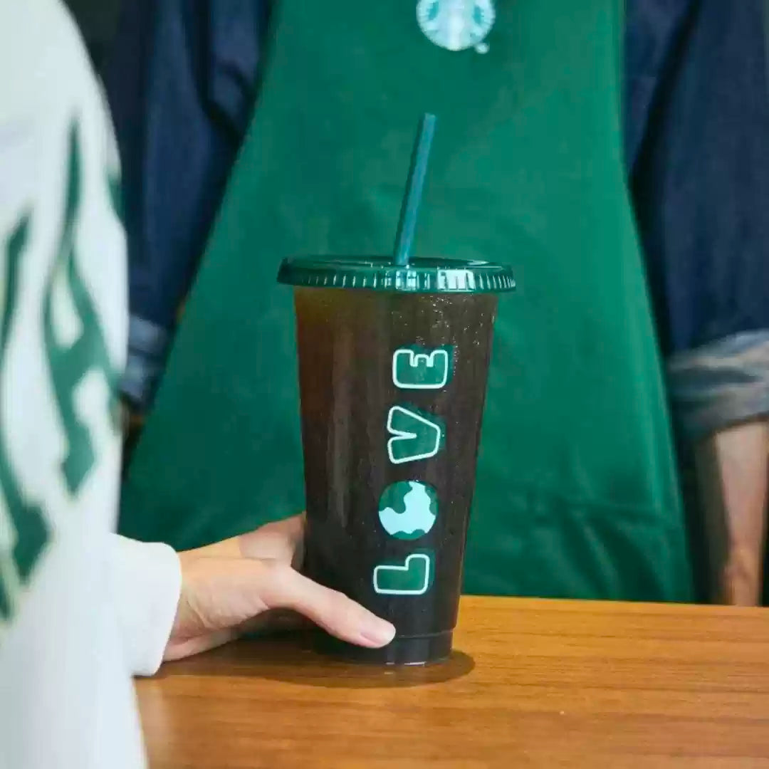 2PCS Starbucks China 2025 Earth Day series reusable cup 710ml 24.99oz