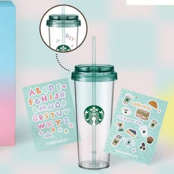 Starbucks Thailand 2026 Transparent Plastic Cup 30oz with Sticker