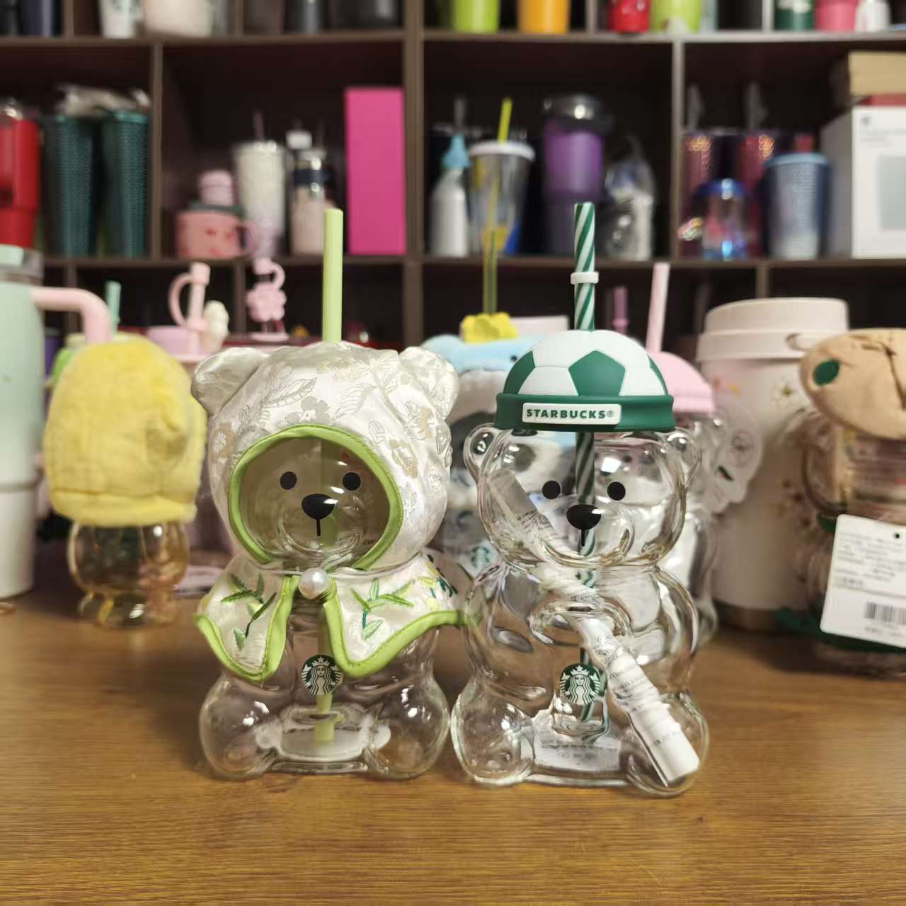 Starbucks 2026 two Bearista glass