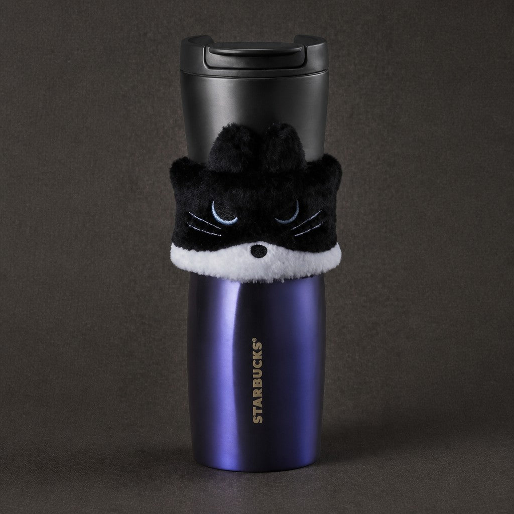 Starbucks Taiwan 2026 Halloween Series Black Cat Insulated Sleeve Stainless Steel Tumbler 473ml 16.65oz