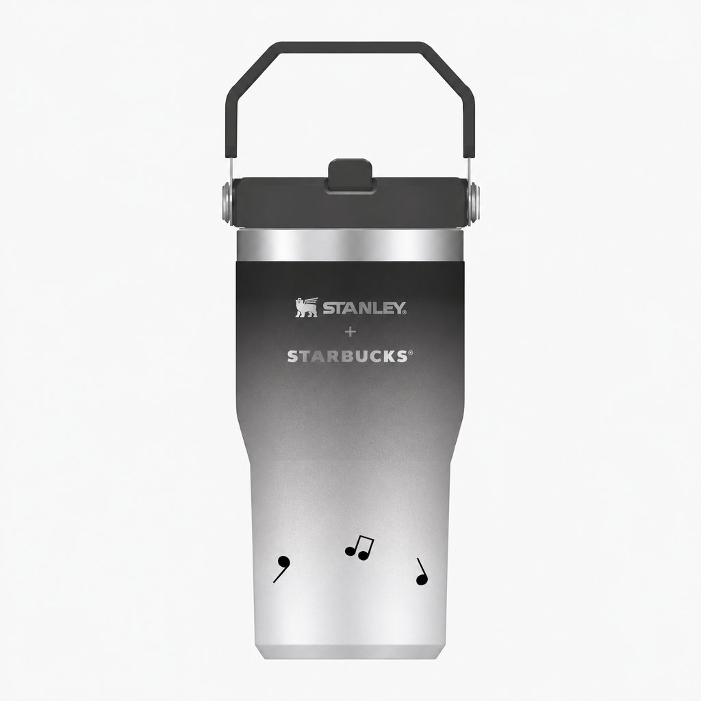 Starbucks Taiwan 2026 Halloween Series STANLEY Musical Note Stainless Steel Straw Tumbler 591ml 20.8oz