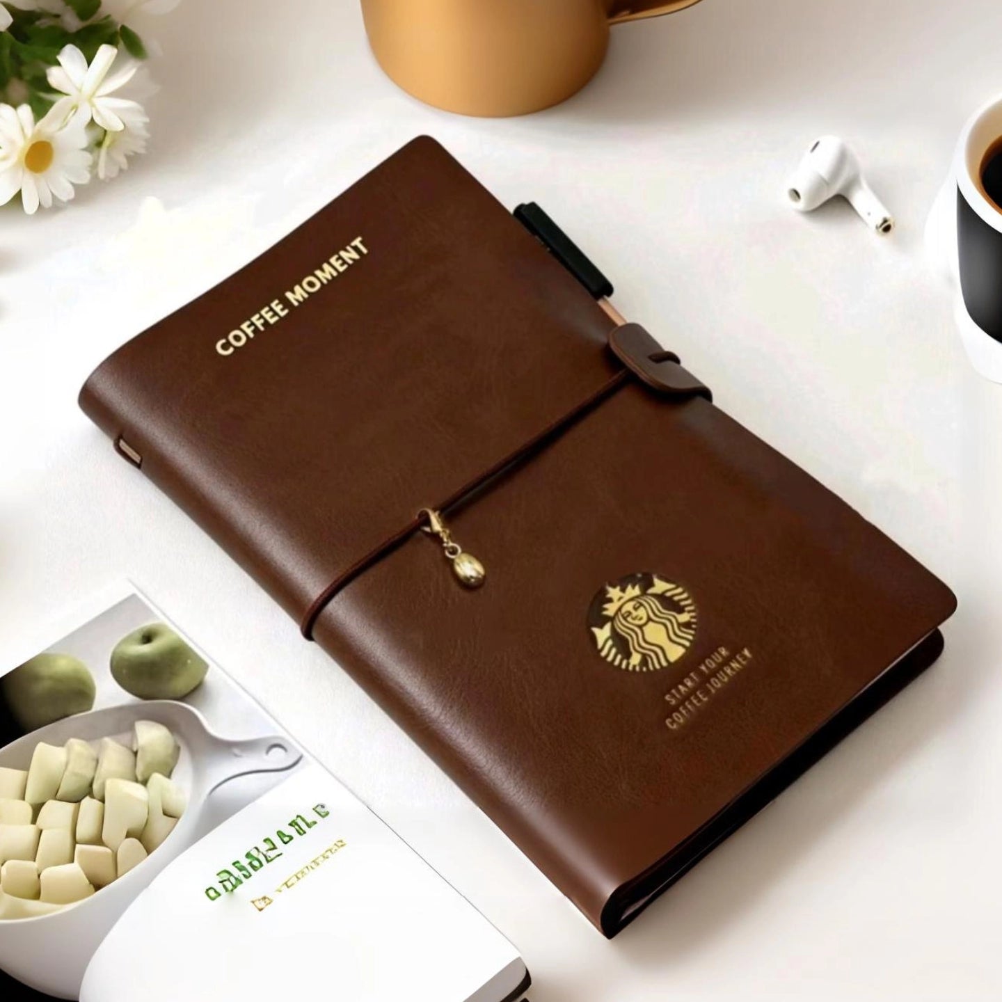 Starbucks China 2025 brown notebook without gift card