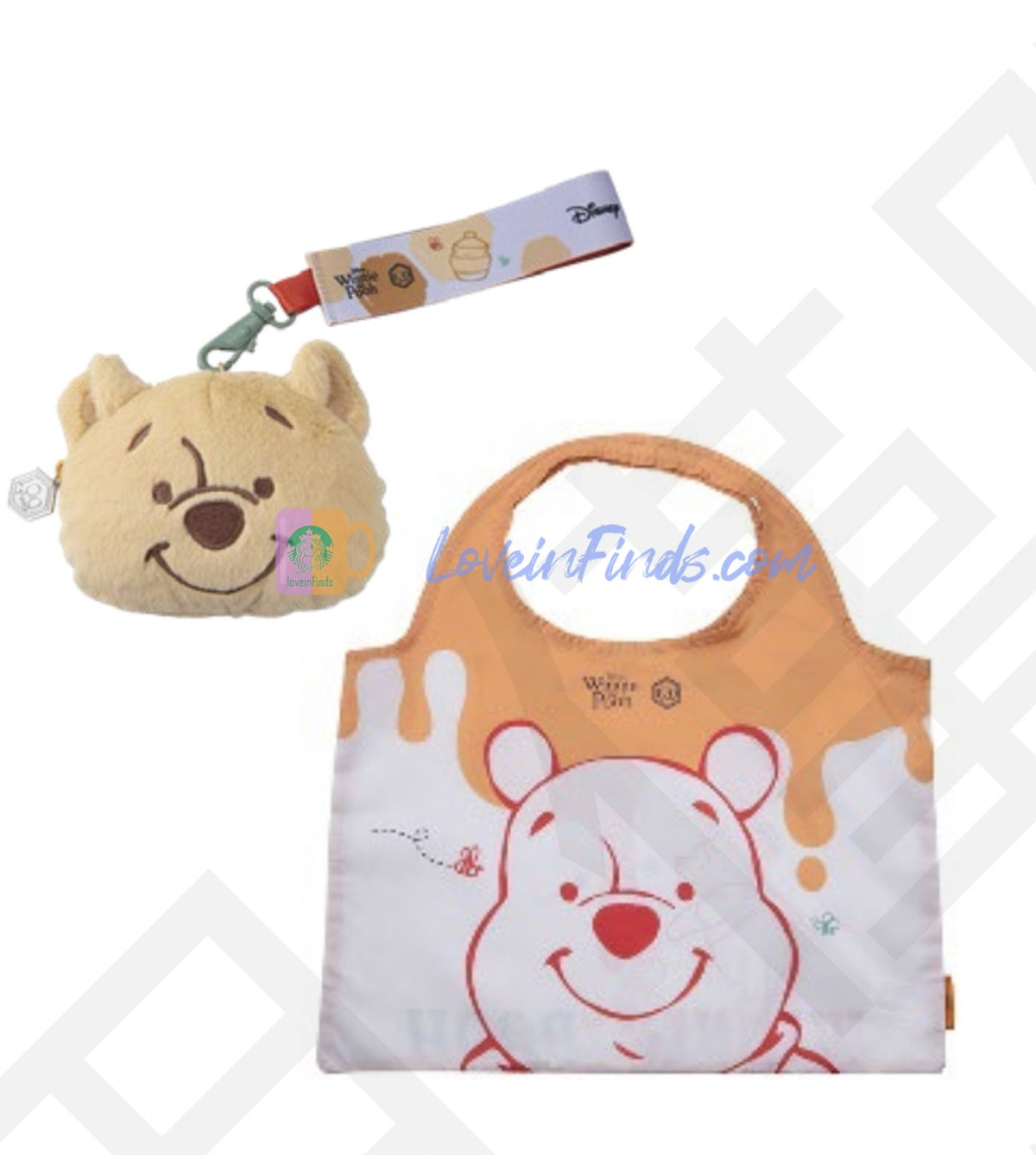 Starbucks Taiwan 2026 Winnie the Pooh Series Storage Bag