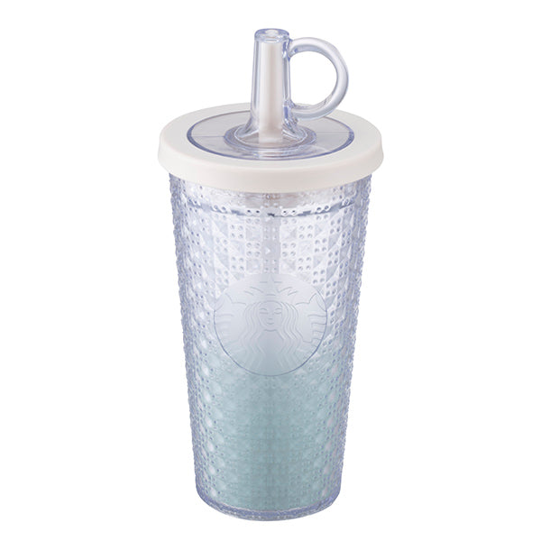 Starbucks Taiwan 2026 summer1 season series Gradient Green Plaid Straw Lid TOGO Cold Water Cup 473ml