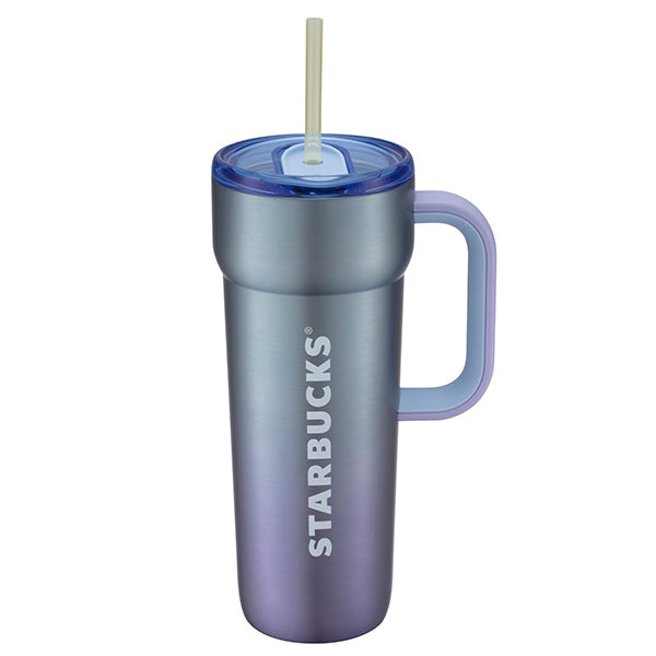 Starbucks Taiwan 2026 summer1 season series Tide Blue Stainless Steel Handle TOGO Cold Water Cup 710ml