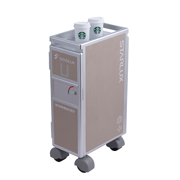 台湾Starbucks × STARLUXコラボ ミニ機内カート型 収納ボックス Starbucks Taiwan 2026 x STARLUX Mini Food Truck Storage Box