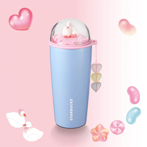 Starbucks Asia 2026 Jelly Collectors Duckies Series 16OZ Blue Stainless  Steel Cup