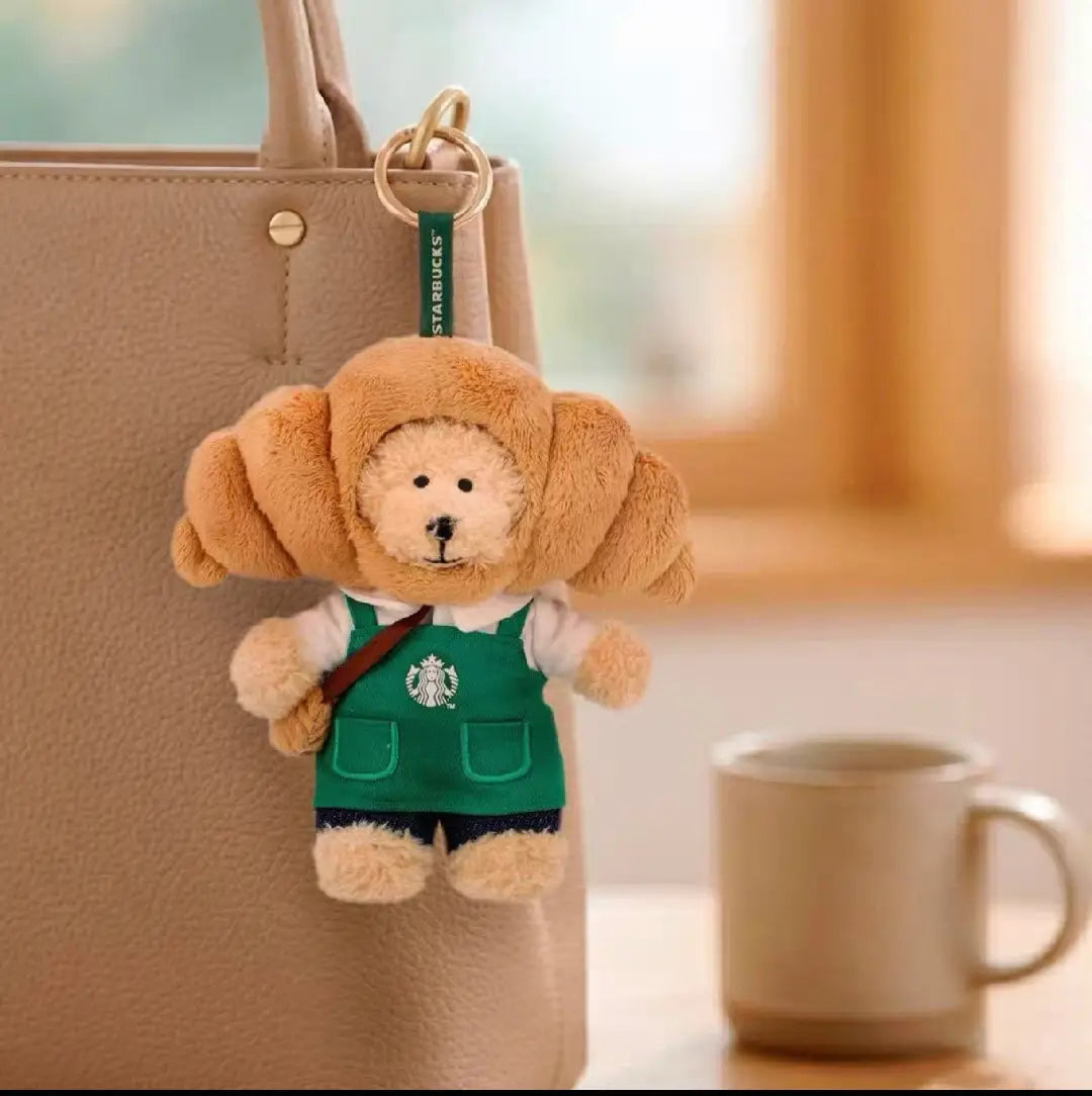Starbucks Singapore 2026 Croissant Bearista Keychain