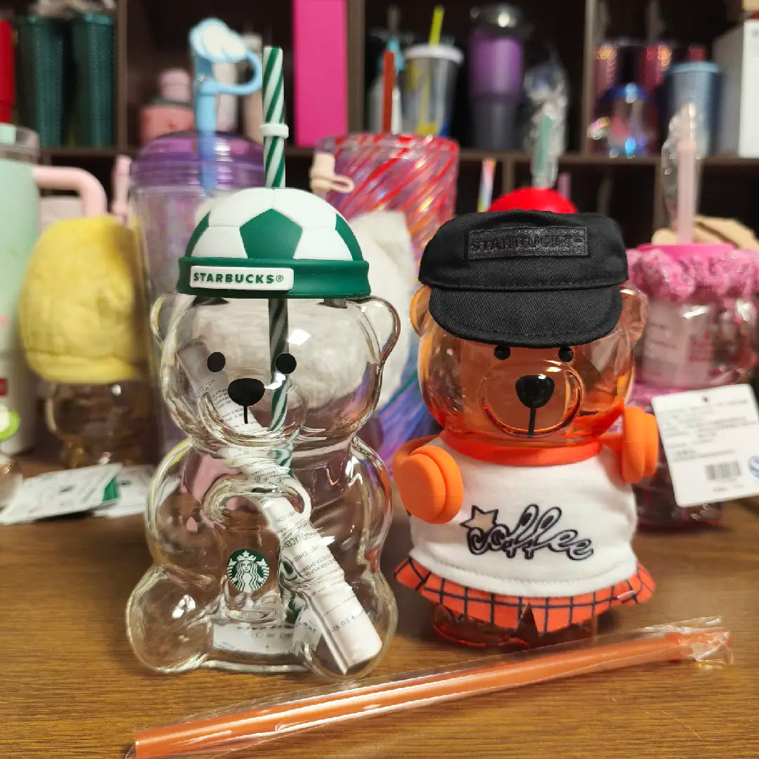 Starbucks two Bearista glasses