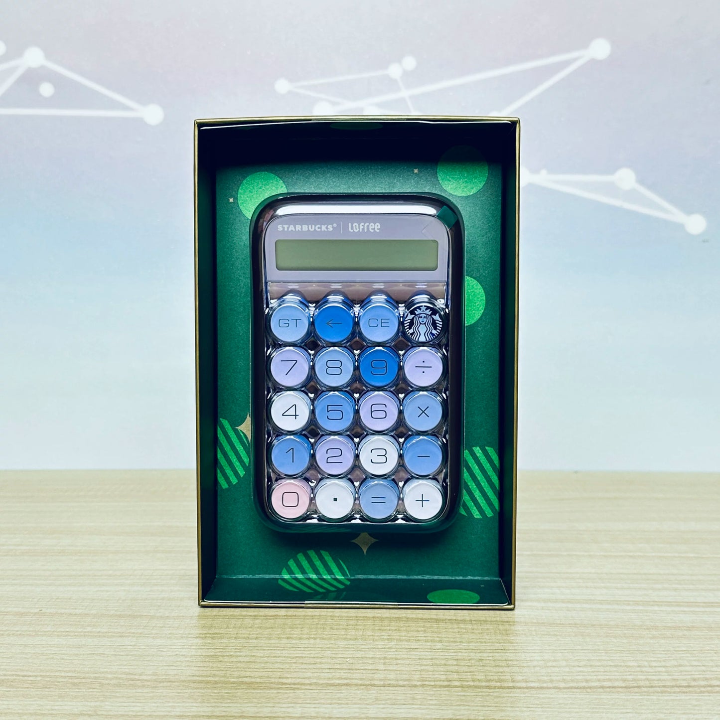 Starbucks Lofree co-branded lavender purple calculator