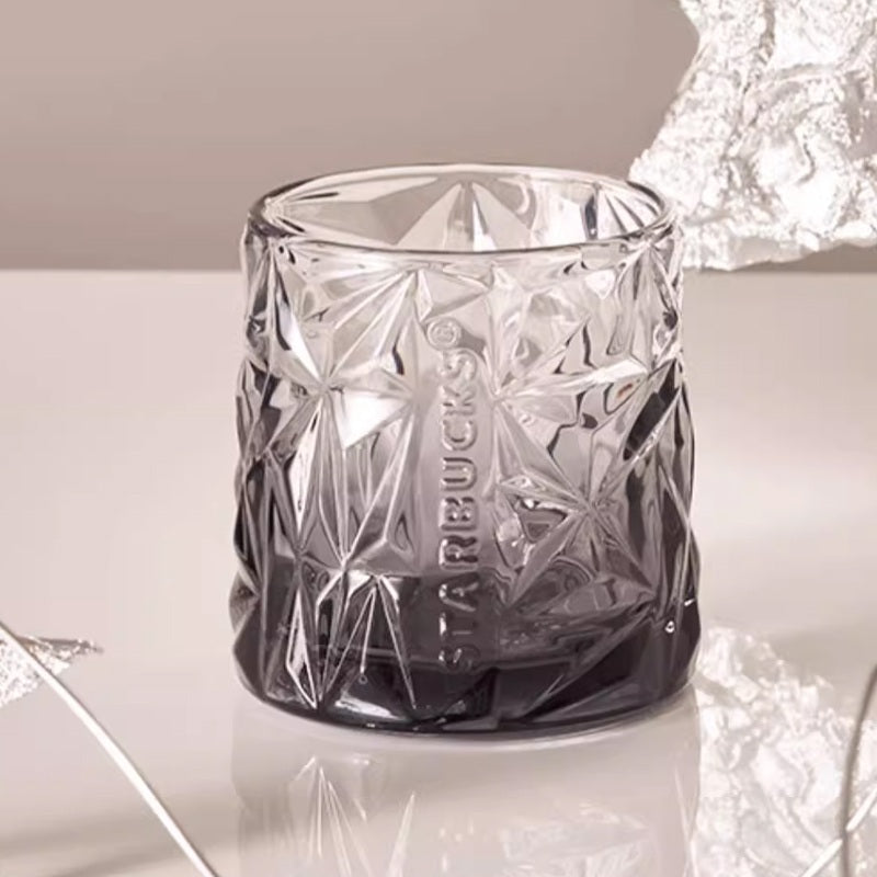 Starbucks Tumblers China 2023 online Coffee Treasure series Flowing Gold Cut Glass Cup 300ml loveinstarbucks loveinstarbucks